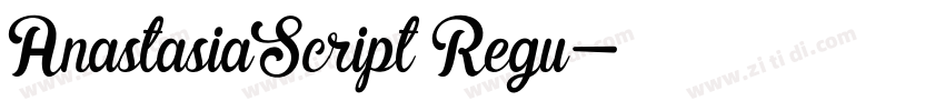 AnastasiaScript Regu字体转换